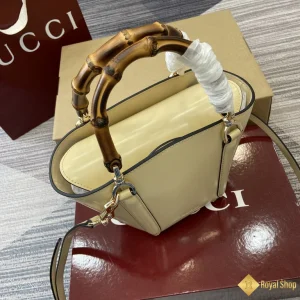 Túi Gucci nữ Mini Bamboo màu vàng 805832 like auth