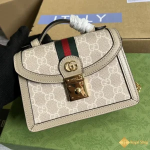 Túi Gucci nữ Ophidia mini shoulder viền be 696180