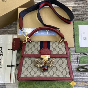 Túi Gucci nữ QueenMargaret viền đỏ 476541 siêu cấp