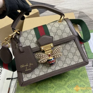 Túi Gucci nữ QueenMargaret viền nâu 476541