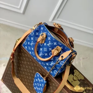 Túi LV Speedy P9 Bandoulière 25 xanh da trời M24424 cao cấp