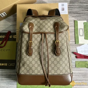 Túi balo Gucci nam Medium backpack màu nâu 696013