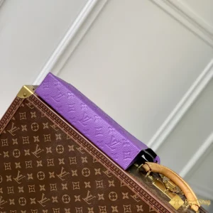 Túi clutch LV nam Pochette Voyage MM tím M61692 hot