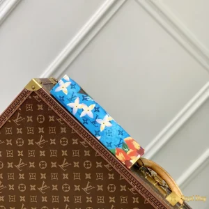 Túi clutch LV nam cầm tay Pochette Voyage xanh da trời M83465 hot