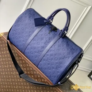 Túi du lịch LV Keepall Bandoulière 50 màu xanh M44810