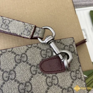 Túi nam Gucci cầm tay GG pouch viền đỏ mận 768255 đẹp