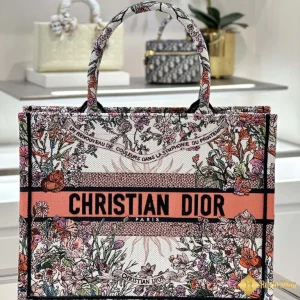 Túi nữ Dior Book Tote hoa lá 111203