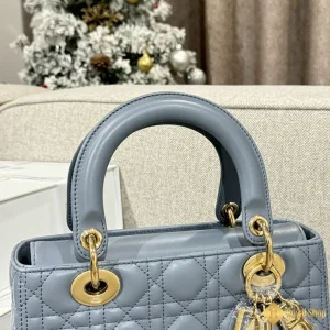 Túi nữ Dior Lady màu xanh da trời 111212 like auth