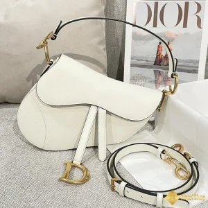 Túi nữ Dior Mini Saddle màu trắng M0456