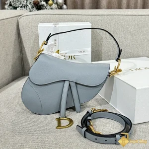 Túi nữ Dior Saddle xanh da trời M0455