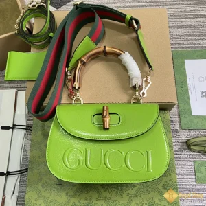 Túi nữ Gucci Bamboo 1947 màu xanh lá 675797