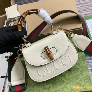 Túi nữ Gucci  Bamboo 1947 mini màu trắng 786482