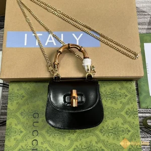 Túi nữ Gucci Bamboo 1947 super mini màu đen 760246 HCM