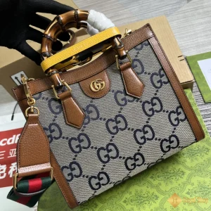 Túi nữ Gucci Diana small tote xám, nâu 702721