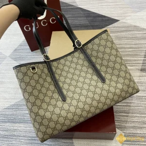 Túi nữ Gucci GG Emblem medium tote viền đen 815213 cao cấp