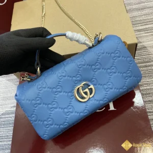 Túi nữ Gucci GG Milano mini xannh da trời ‎806017