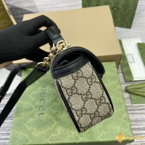 Túi nữ Gucci Horsebit 1955 Small viền đen 815206 HCM