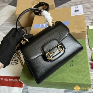 Túi nữ Gucci Horsebit 1955 mini màu đen 703848-702049