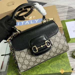 Túi nữ Gucci Horsebit 1955 mini màu đen GC703848