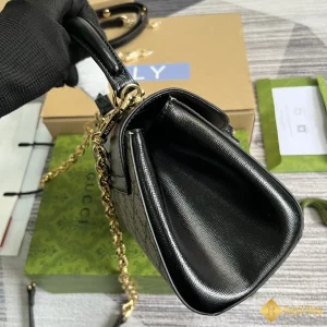 Túi nữ Gucci Horsebit 1955 mini màu đen GC703848 cạnh