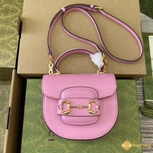 Túi nữ Gucci Horsebit 1955 mini màu hồng 781387 cao cấp