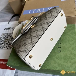 Túi nữ Gucci Horsebit 1955 mini màu trắng 703848-702049 11