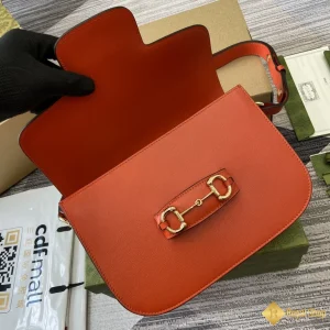 Túi nữ Gucci Horsebit 1955 small màu cam 602204 siêu cấp