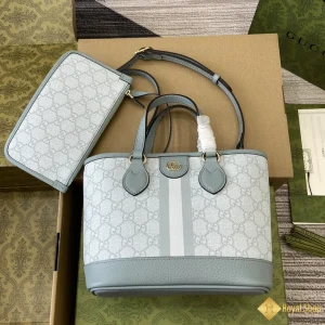 Túi nữ Gucci Ophidia mini tote màu xanh 811716 siêu cấp