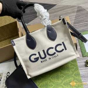 Túi nữ Gucci Small tote with print màu be 772144