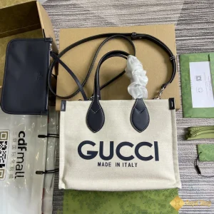 Túi nữ Gucci Small tote with print màu be 772144 mới