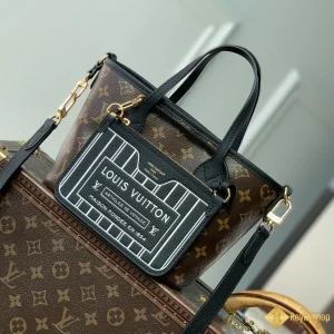 Túi nữ LV Neverfull Bandoulière Inside Out BB màu đen M12099 11