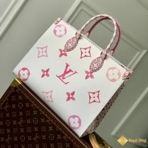 Túi nữ LV OnTheGo MM Monogram hồng M22975