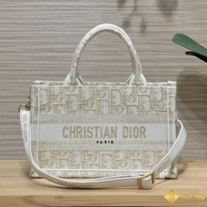 Túi nữ Mini Dior Book Tote White and Gold S5573 mới