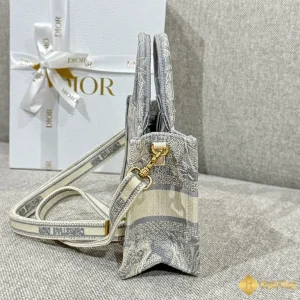 Túi nữ Mini Dior Book Tote màu xám S5573 siêu cấp