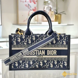 Túi nữ Mini Dior Book Tote xanh đậm S5573