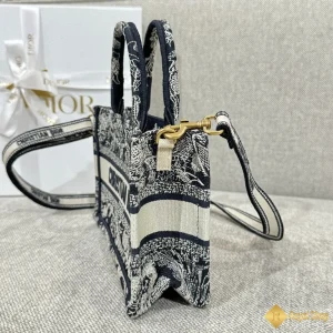 Túi nữ Mini Dior Book Tote xanh đen S5573 like auth