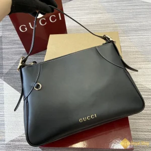 Túi xách Gucci nữ GG Emblem large shoulder màu đen 815217