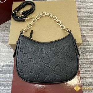 Túi xách Gucci nữ GG Emblem màu đen 815409 AAEEM 1000