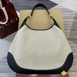 Túi xách nữ Gucci B medium shoulder viền nâu 815924