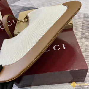 Túi xách nữ Gucci B medium shoulder viền nâu 815924 đẹp