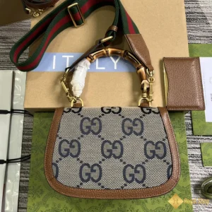 Túi xách nữ Gucci  Bamboo màu nâu, xanh 675797 hot