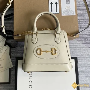 Túi xách nữ Gucci Horsebit 1955 Mini màu trắng 640716