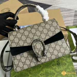 Túi xách nữ Gucci Small Dionysus be phối đen 739496