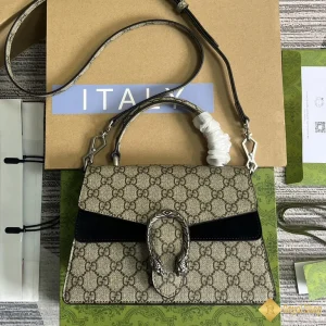 Túi xách nữ Gucci Small Dionysus be phối đen 739496 HCM