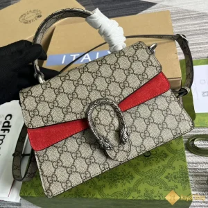 Túi xách nữ Gucci Small Dionysus be phối đỏ 739496