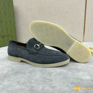 cận cảnh Giày loafer Gucci nam da lộn CKG421012093