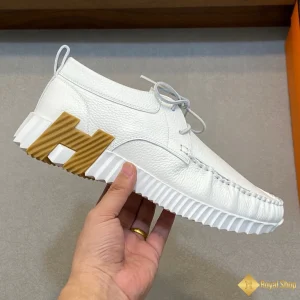 cận cảnh Giày sneaker Hermes nam Increase màu trắng CKH41339