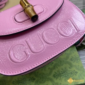 cận cảnh Túi nữ Gucci  Bamboo 1947 mini màu hồng 786482