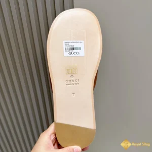 chất liệu Dép Gucci nam slide nâu CKG4170