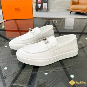 chất liệu Giày Hermes nam sneaker Slip-on màu trắng CKH41256